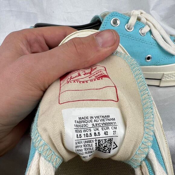 Converse Chuck Taylor All Star Unisex Sneakers Turquoise 160523C M 8.5 W 10.5 - Picture 8 of 8